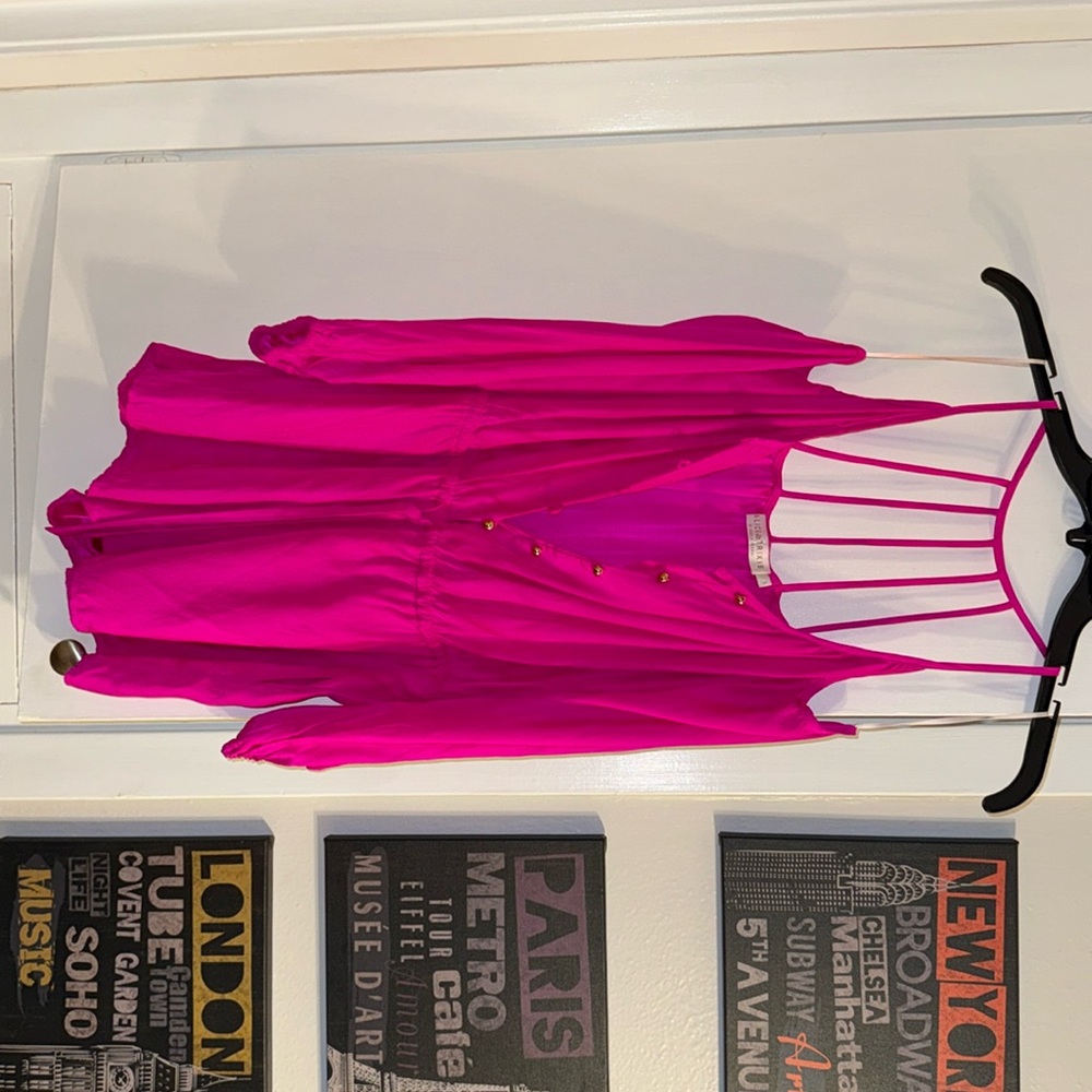 Alice & Trixie Silk Pink Romper